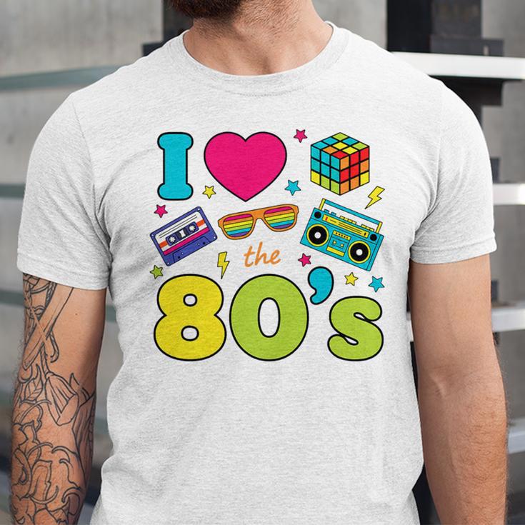 Dad I Love The 80's Retro 80s Nostalgia For Dad Premium Tri-Blend Unisex Jersey T-Shirt