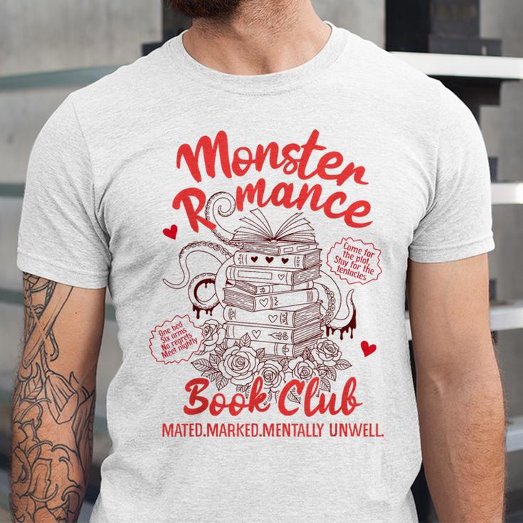 Dark Romance Reader Reading Monster Romance Book Club Unisex Jersey T-Shirt