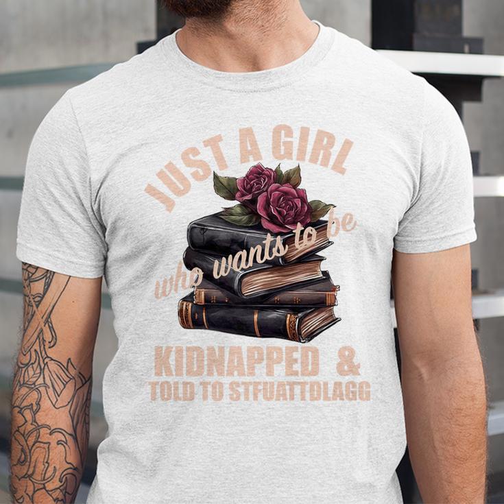 Dark Romance Women Told To STFUATTDLAGG Smutt Book Merch Premium Unisex Jersey T-Shirt