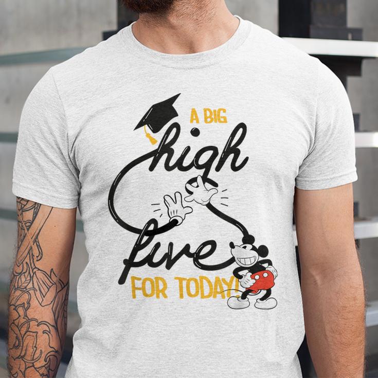 Disney Mickey Mouse A Big High Five For Today Graduation Unisex Jersey T-Shirt