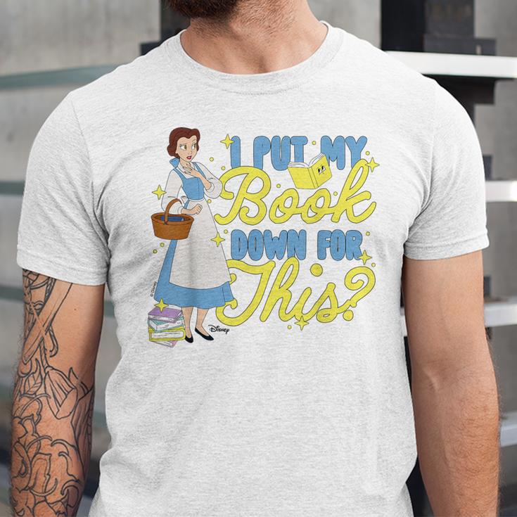 Disney Princess Belle I Put My Book Down For This Unisex Jersey T-Shirt