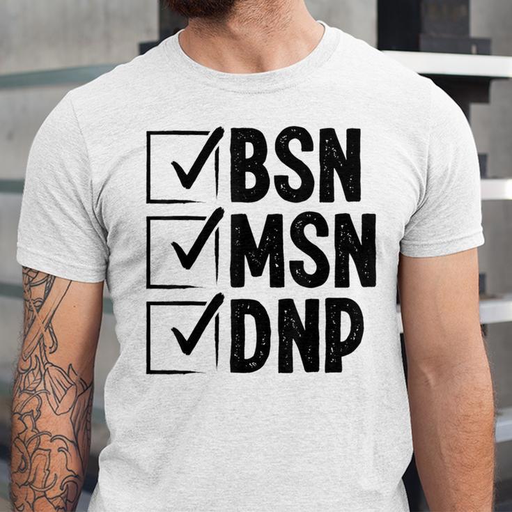 DNP Doctor MSN BSN DNP Nurse DNP Degree Graduation Unisex Jersey T-Shirt