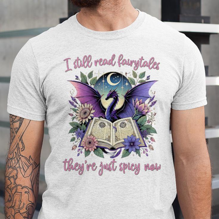 Dragon Bookish Romantasy Smut Merch Spicy Book Lover Premium Unisex Jersey T-Shirt