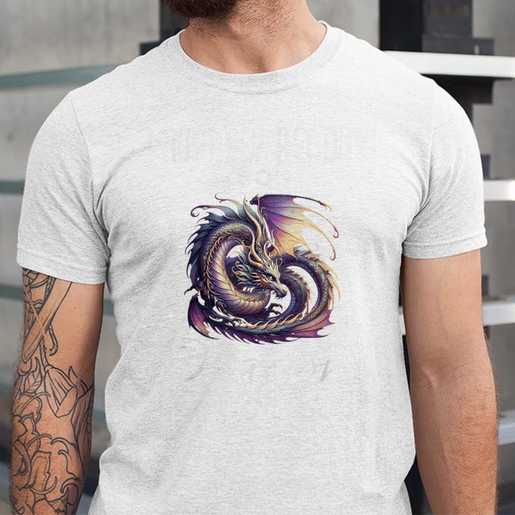 Dragon Fantasy Book Lover And Apparel Probably Reading About Dragons Unisex Jersey T-Shirt