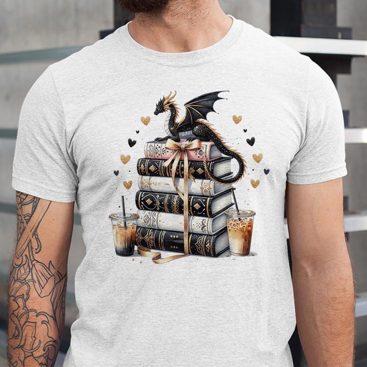 Dragon Hoard Of Books Reading Lover Cute Art Unisex Jersey T-Shirt Dragon Hoard Of Books Reading Lover Cute Art Unisex Jersey T-Shirt