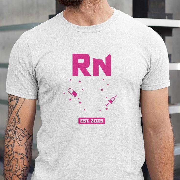 Earned It RN 2025 Nurse Graduation Nursing School Graduate Premium Tri-Blend Unisex Jersey T-Shirt