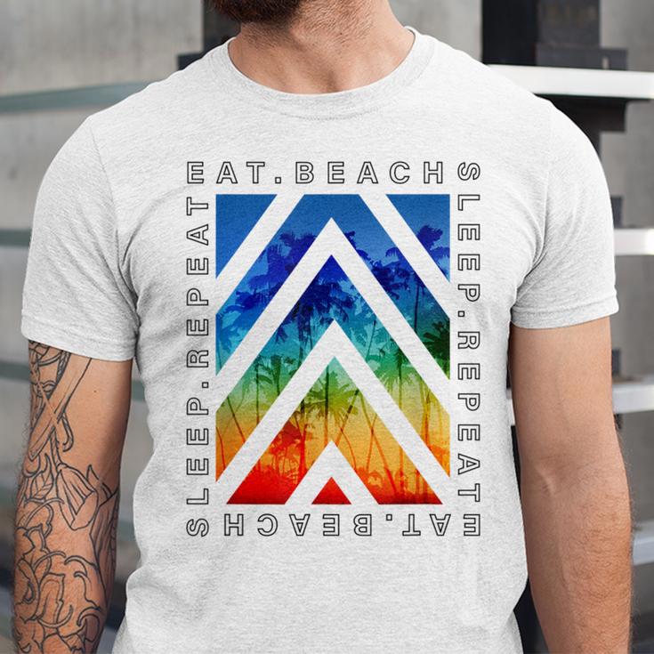 Eat Beach Sleep Repeat Summer Vacation Graduation Tees Men Women Kids Unisex Jersey T-Shirt