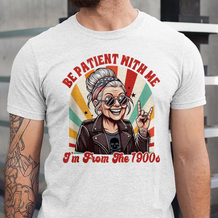 Elder Emo Grandma Nana Be Patient With Me I'm From The 1900s Unisex Jersey T-Shirt