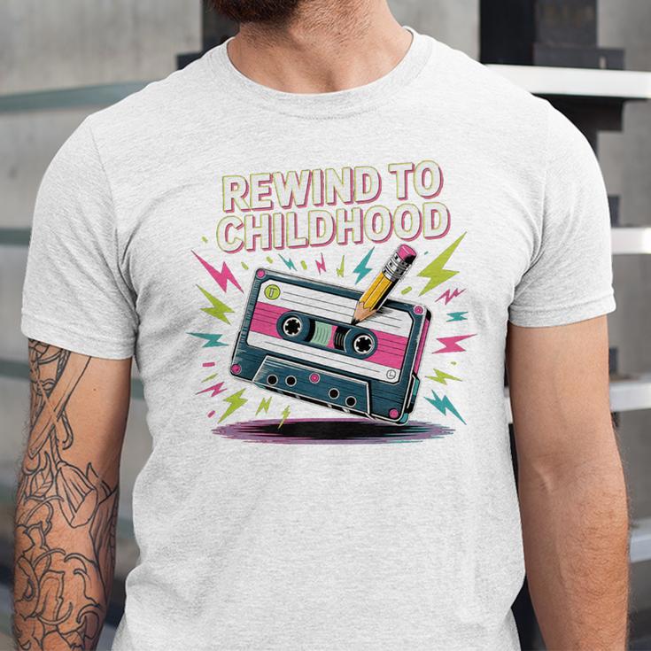Elder Millennials Embracing 90s Rewind Nostalgia Vibes Premium Unisex Jersey T-Shirt