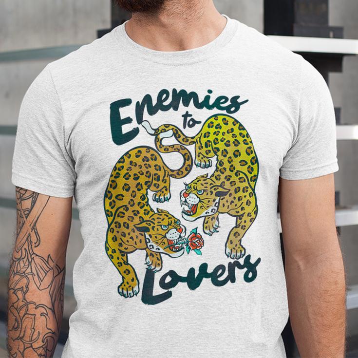 Enemies To Lovers Jaguar Tee Romance Book Plot Device Trope Unisex Jersey T-Shirt