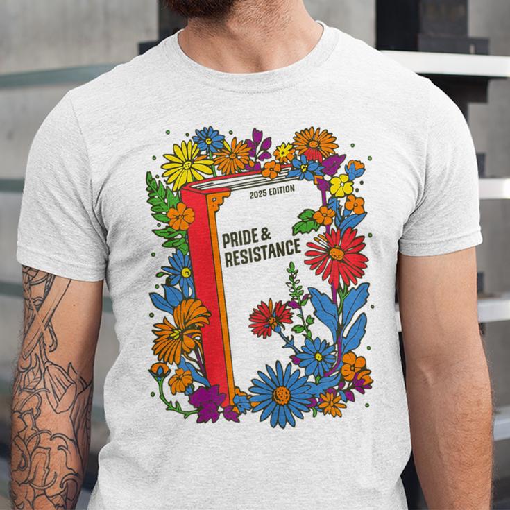 Equal Rights Book Flower Resist Feminist LGBTQ Floral Unisex Jersey T-Shirt