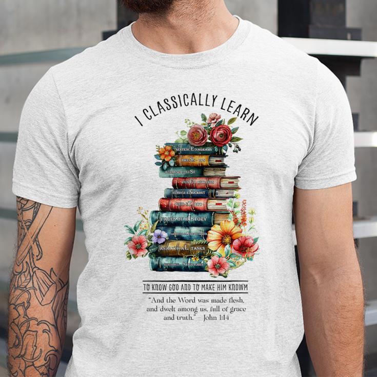 Essentials Classical Conversations CC Tutor Books Unisex Jersey T-Shirt Essentials Classical Conversations CC Tutor Books Unisex Jersey T-Shirt