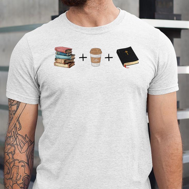 Everything a Girl Needs Books Coffee Jesus Unisex Jersey T-Shirt
