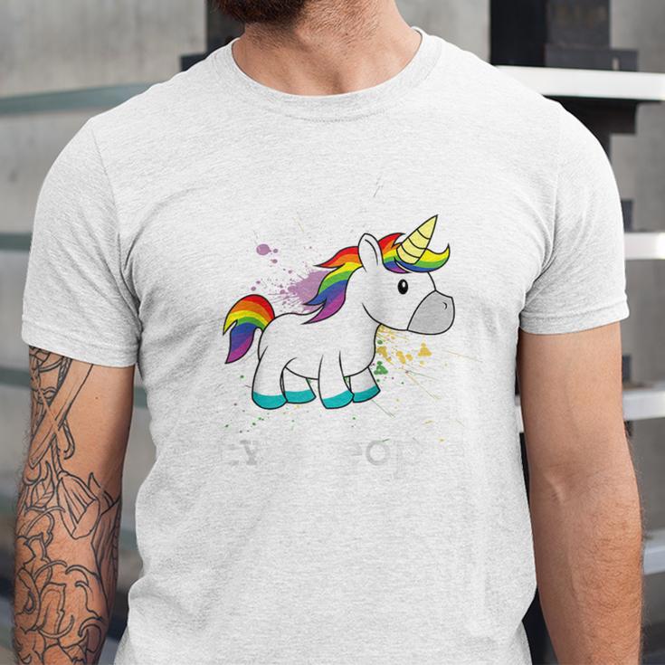 Ew People Unicorn Lover Introvert Rainbow Unicorn Raglan Baseball Tee Unisex Jersey T-Shirt