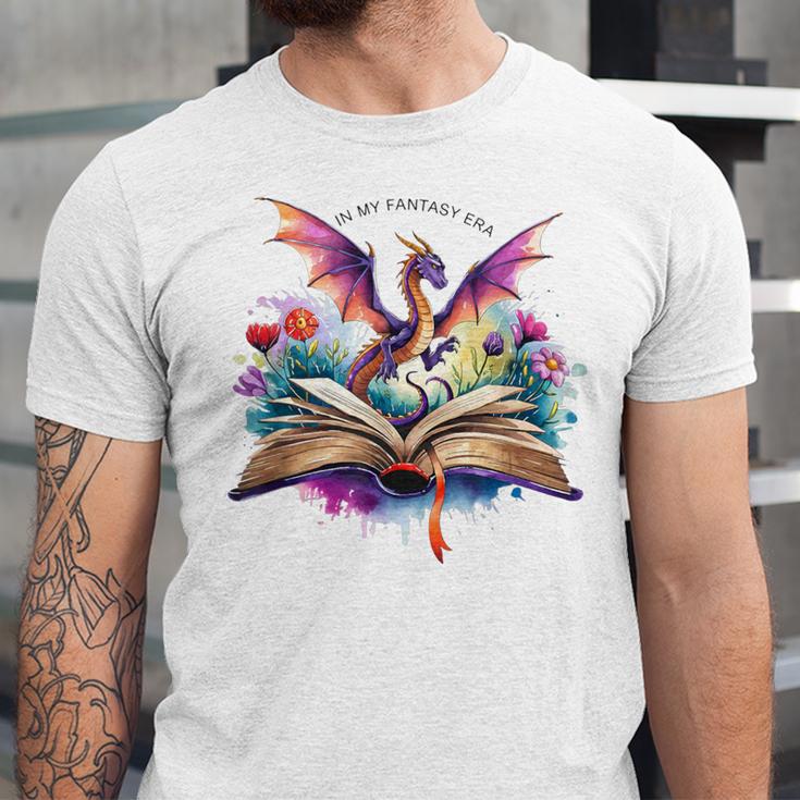 In My Fantasy Era Magic Dragon Book Unisex Jersey T-Shirt