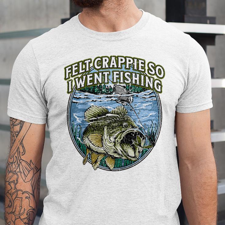 Felt Crappie So I Went Fishing Introvert Lakes Antisocial Raglan Baseball Tee Unisex Jersey T-Shirt Felt Crappie So I Went Fishing Introvert Lakes Antisocial Raglan Baseball Tee Unisex Jersey T-Shirt