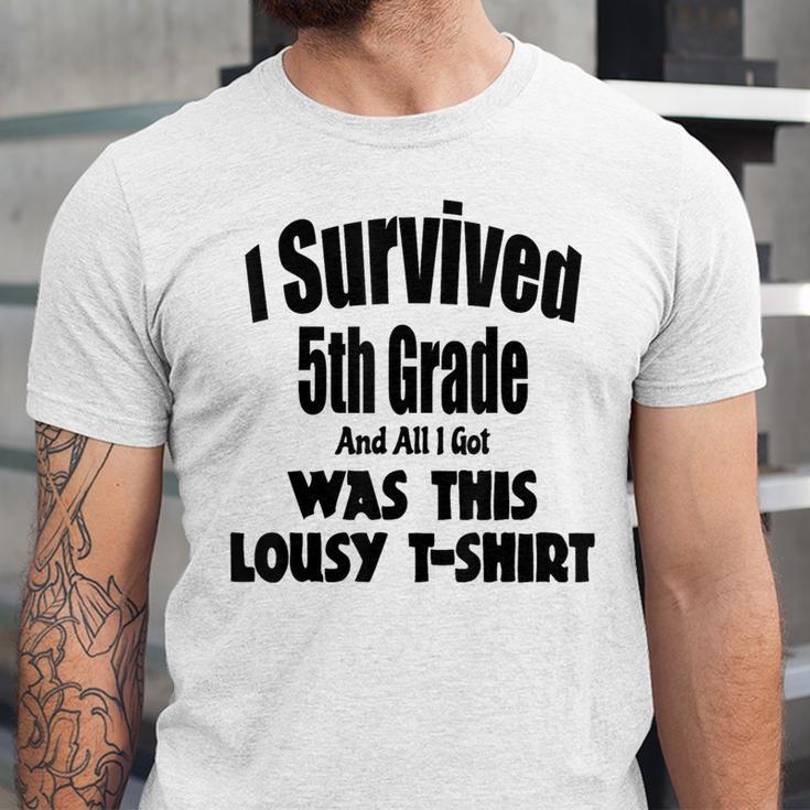 Fifth 5th Grade Graduation Shirt Child Graduate Education Unisex Jersey T-Shirt