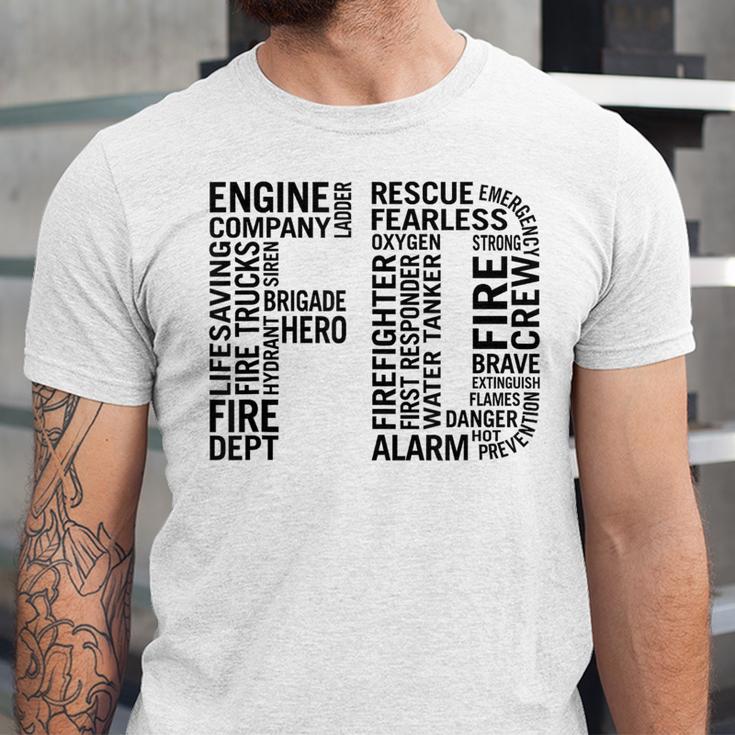 Fire Academy Graduation T-Shirt Firefighter Support Tee Unisex Jersey T-Shirt