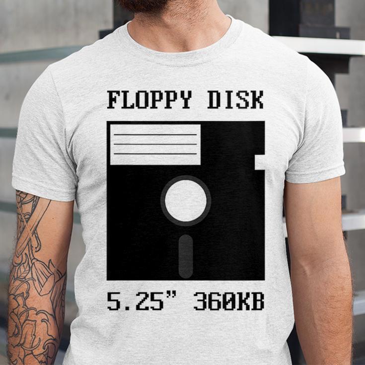 Floppy Disk Computer Nostalgia Fun PC Enthusiast History Unisex Jersey T-Shirt