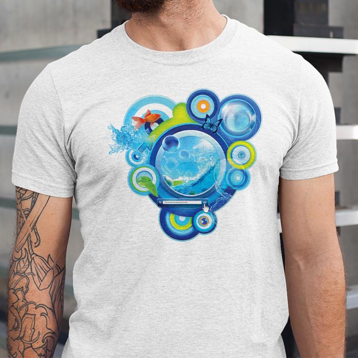 Frutiger Aero Metro Abstract Maximalism 2000s Nostalgia Premium Tri-Blend Unisex Jersey T-Shirt