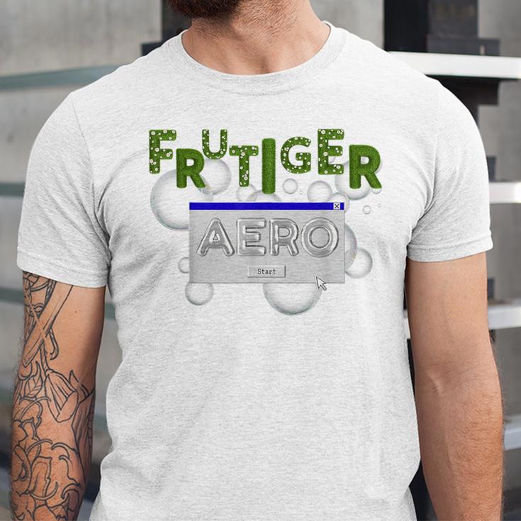 Frutiger Aero Y2K Fashion Trends Grass Fun Computers Unisex Jersey T-Shirt