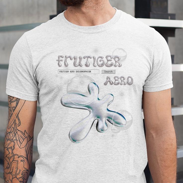 Frutiger Aero Y2K Fashion Trends Statement Piece Tech Orb Premium Tri-Blend Unisex Jersey T-Shirt