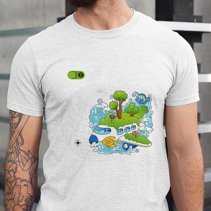 Frutiger Aero Y2K Fashion Trends Statement Piece Tech Orbite Premium Tri-Blend Unisex Jersey T-Shirt