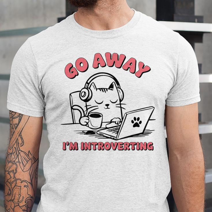 Go Away I´m Introverting Stay Home Socially Awkward Unisex Jersey T-Shirt Go Away I´m Introverting Stay Home Socially Awkward Unisex Jersey T-Shirt