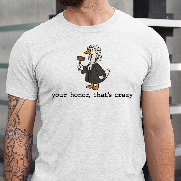 Goose Silly Lawyer Law Student School Graduation Unisex Jersey T-Shirt