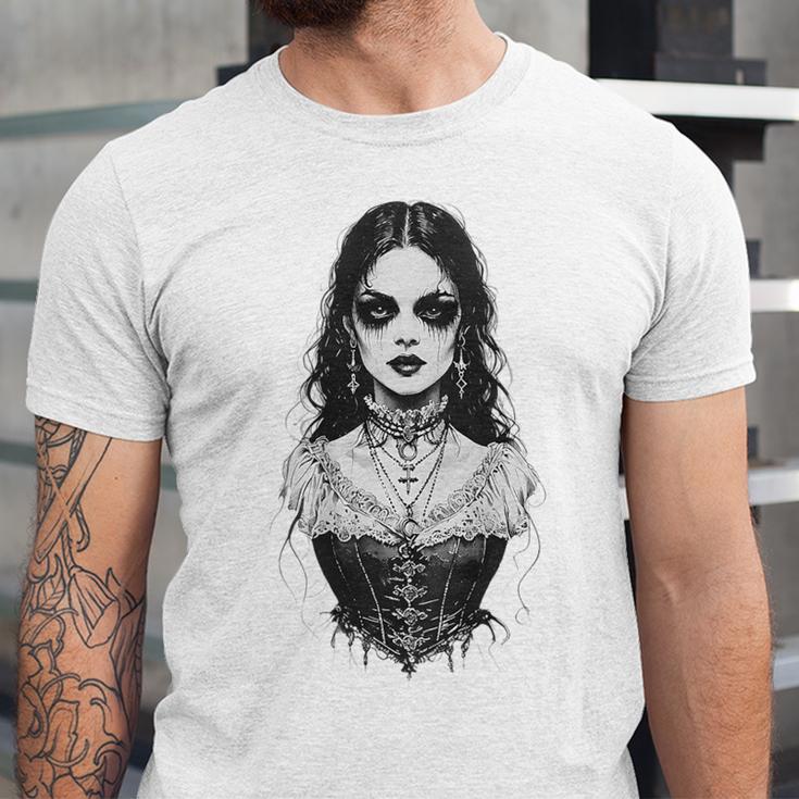 Gothic Goth Girl Woman Movie Book Art Unisex Jersey T-Shirt Gothic Goth Girl Woman Movie Book Art Unisex Jersey T-Shirt