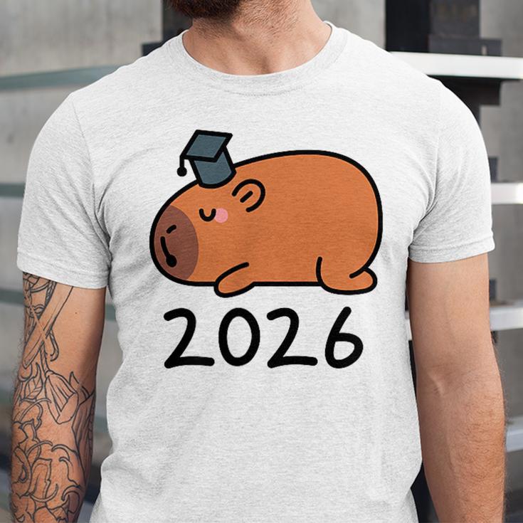 Grad Class Of 2026 Capybara Graduation Graduated Kids Unisex Jersey T-Shirt