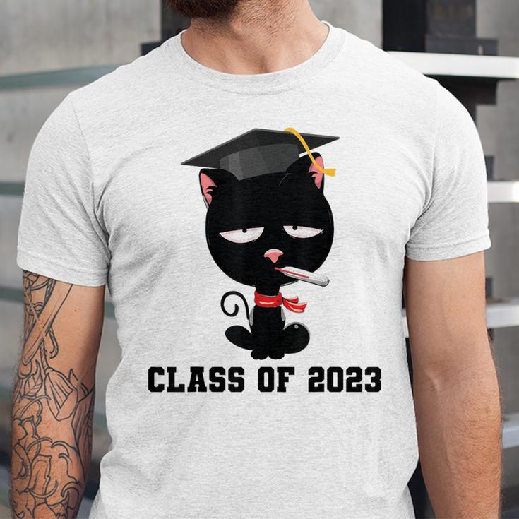 I Graduated Class Of2023 Cat Graduation Unisex Jersey T-Shirt