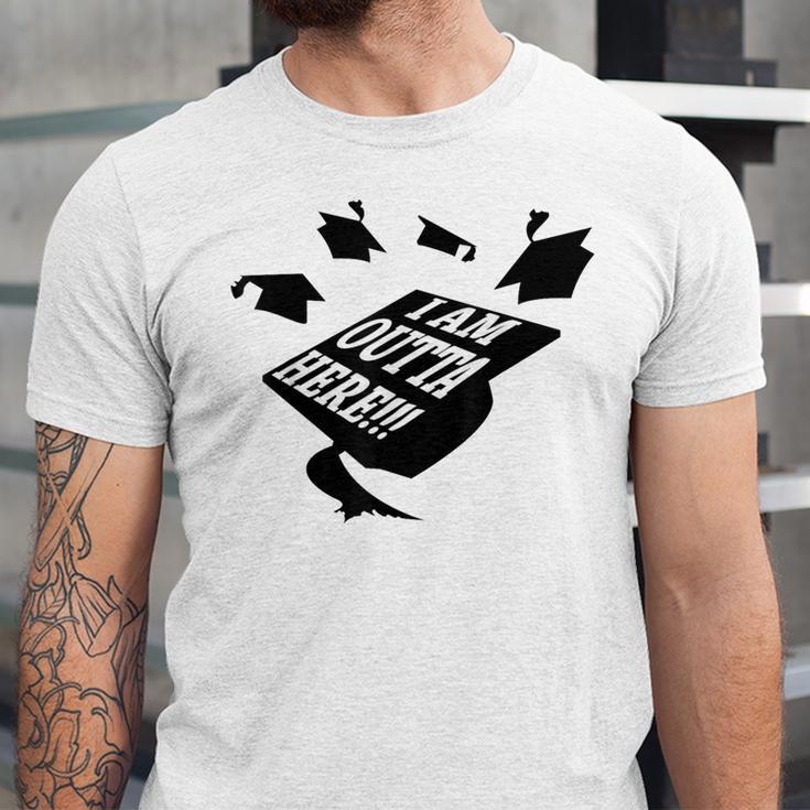 GRADUATION 2018 I AM OUTTA HERE SCHOOL MOVING UP GIFT SHIRT Unisex Jersey T-Shirt