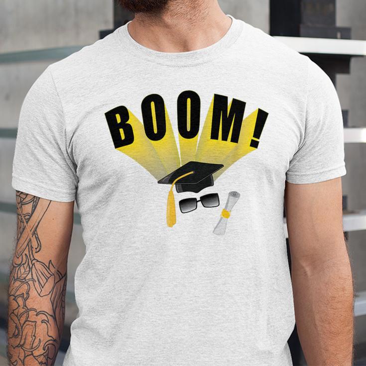 Graduation Cap And Diploma For Proud Graduation Unisex Jersey T-Shirt
