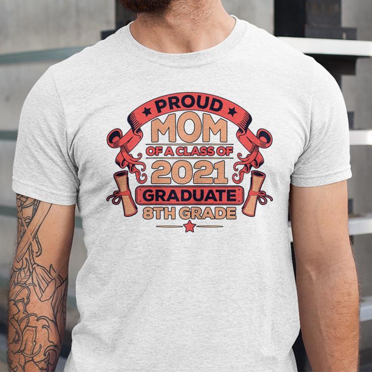 Graduation Proud Mom Of 8th Grade Graduate Unisex Jersey T-Shirt