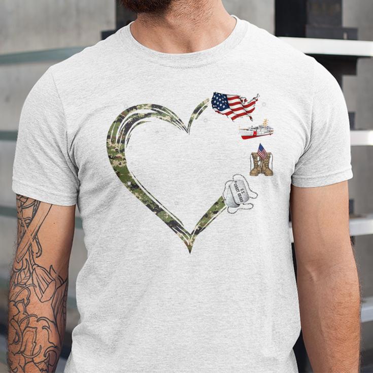 Heart Coast Guard Wife Coast Guard Graduation Wife USCG Wife Unisex Jersey T-Shirt