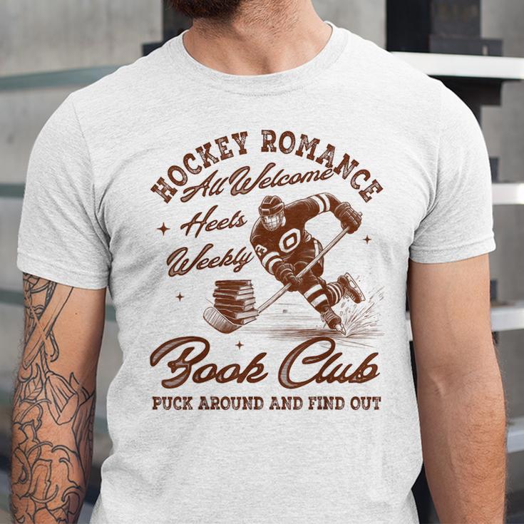 Hockey Romance Smut Reader Book Club Book Lover Bookish Unisex Jersey T-Shirt