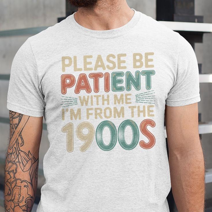 Humor Retro Please Be Patient With Me I'm From The 1900s Premium Unisex Jersey T-Shirt