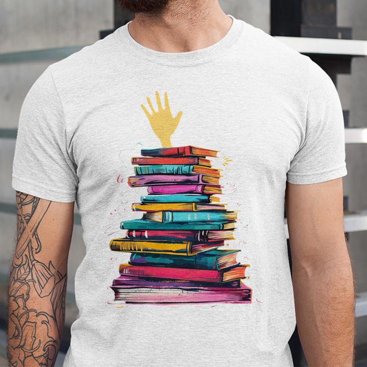 I'm OK Reading Books Library Bookworm Bookish Book Lover Unisex Jersey T-Shirt