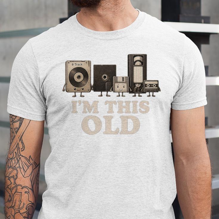 I’m This Old Retro Tech Nostalgia For 70s 80s Premium Tri-Blend Unisex Jersey T-Shirt