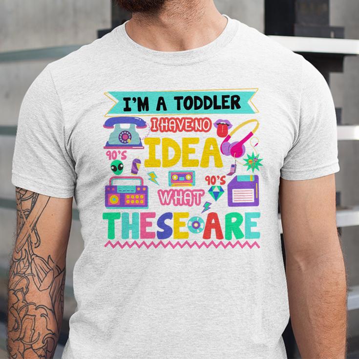 I'm A Toddler I Have No Ideas Retro Vintage 90s Nostalgia Premium Tri-Blend Unisex Jersey T-Shirt