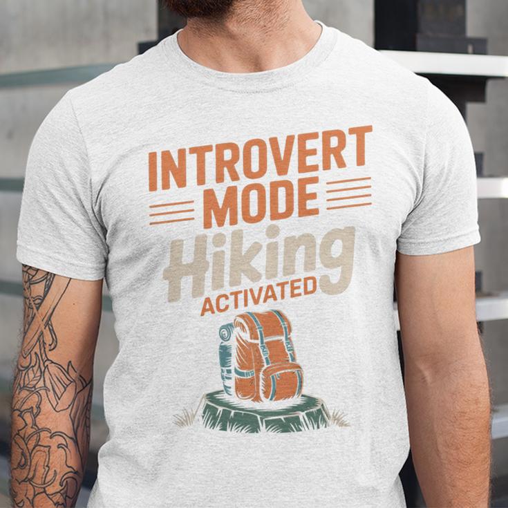Introvert Mode Hiking Activated Hiker Unisex Jersey T-Shirt