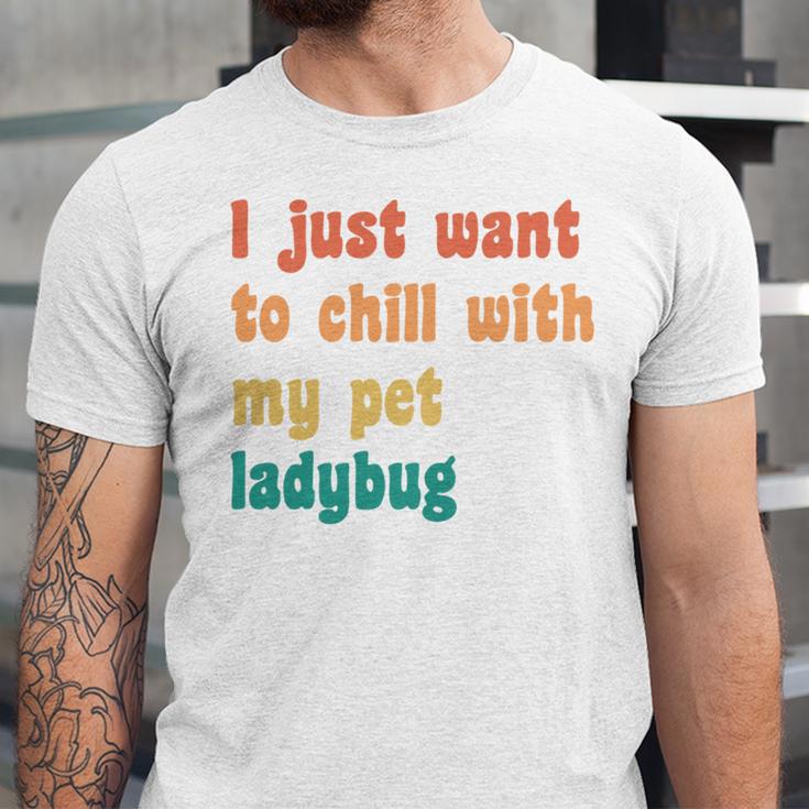 Introvert Pet Ladybug Mom Unisex Jersey T-Shirt Introvert Pet Ladybug Mom Unisex Jersey T-Shirt