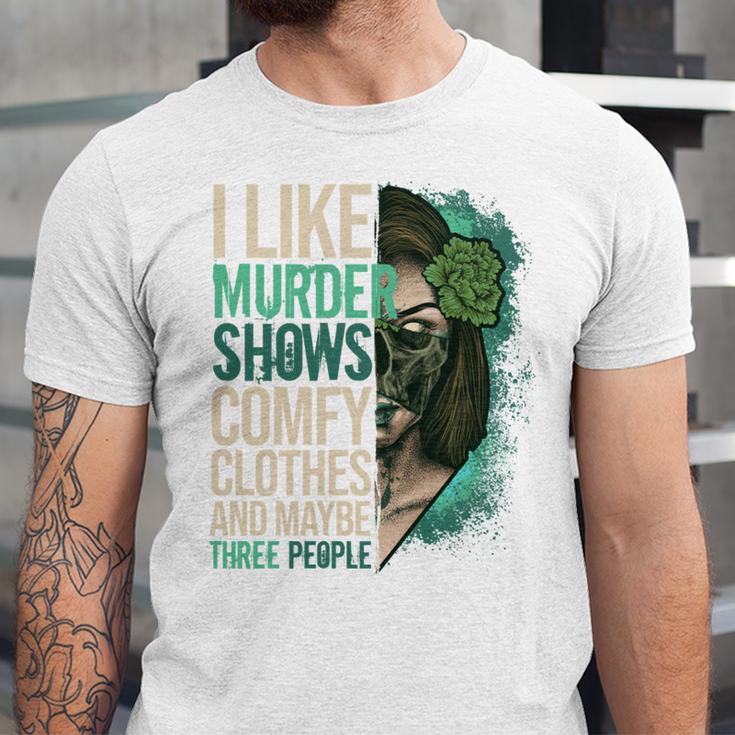 Introverted Murder Shows True Crime Lovers Introvert Unisex Jersey T-Shirt