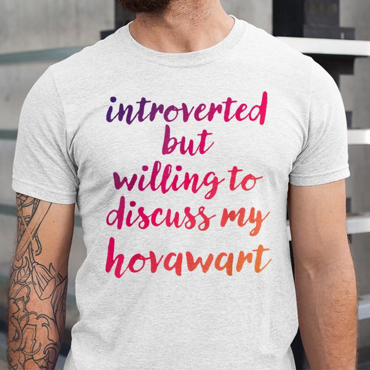 Introverted Willing To Discuss Hovawart Introvert Unisex Jersey T-Shirt Introverted Willing To Discuss Hovawart Introvert Unisex Jersey T-Shirt