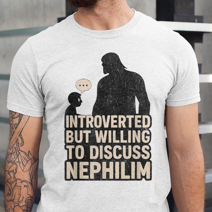 Introverted But Willing To Discuss Nephilim Tee Unisex Jersey T-Shirt Introverted But Willing To Discuss Nephilim Tee Unisex Jersey T-Shirt