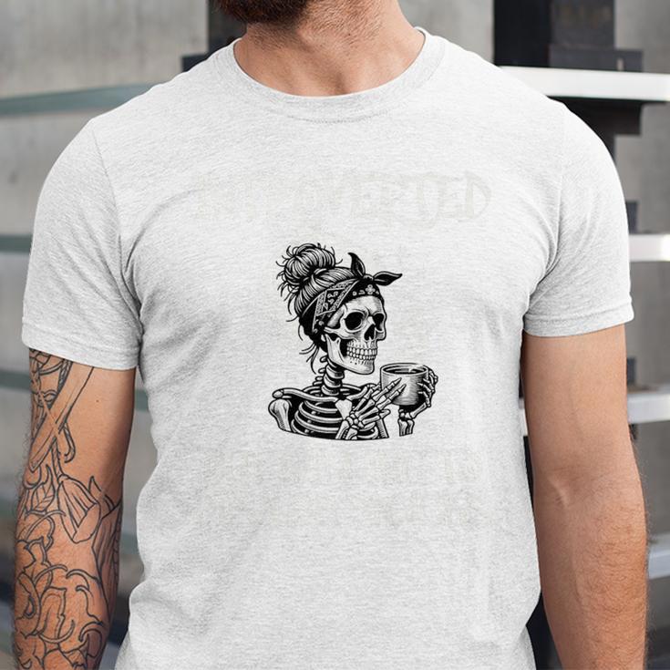 Introverted But Willing To Discuss Snacks Coffee Premium Unisex Jersey T-Shirt