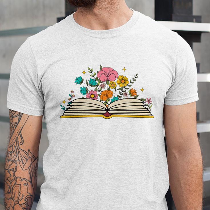 Its a Good Day To Read a Book Librarian Books Reading Floral Unisex Jersey T-Shirt