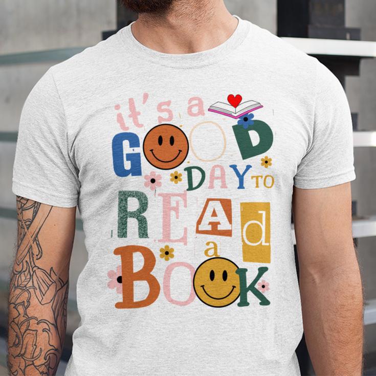 Its a Good Day To Read a Book Lovers Library Reading Women Unisex Jersey T-Shirt