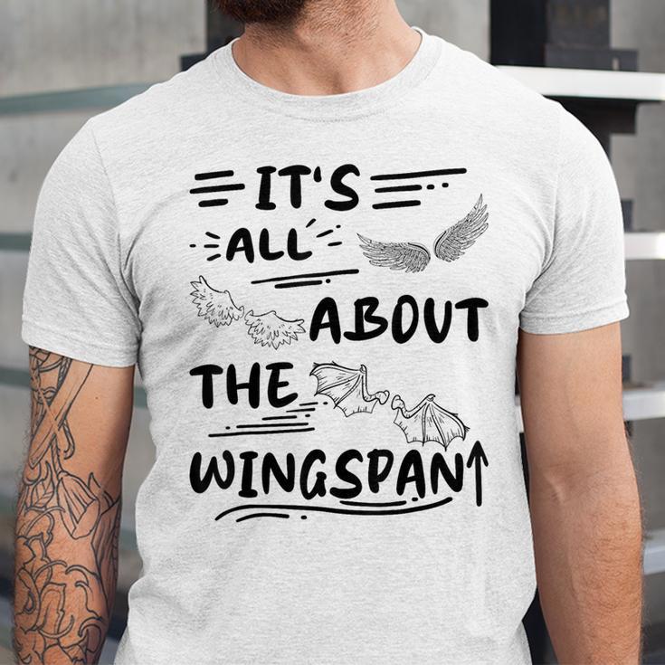 It's All About The Wingspan For Book Lover Unisex Jersey T-Shirt It's All About The Wingspan For Book Lover Unisex Jersey T-Shirt